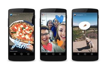  Das Foto-Netzwerk Instagram hat sein Angebot um die Funktion "Stories" erweitert, die an den Konkurrenten Snapchat erinnert. 