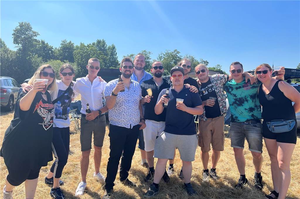 12.500 Leute feierten ausgelassen beim Sunset Beach Festival 2023 in Haltern am See.