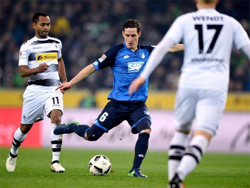 Der 29. Bundesliga-Spieltag im Telegramm 1899 Hoffenheim will gegen Borussia Mönchengladbach zeigen, dass die Niederlage gegen den HSV nur ein Ausrutscher war. Foto: Jonas Güttler