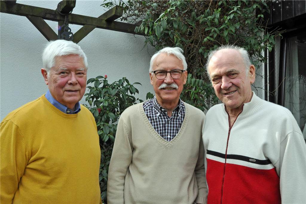2014 feierten sie 10 Jahre "Bürger für Deininghausen" (v.l.): Dieter Mertens, Julius Rümenapp und Wolfgang George.