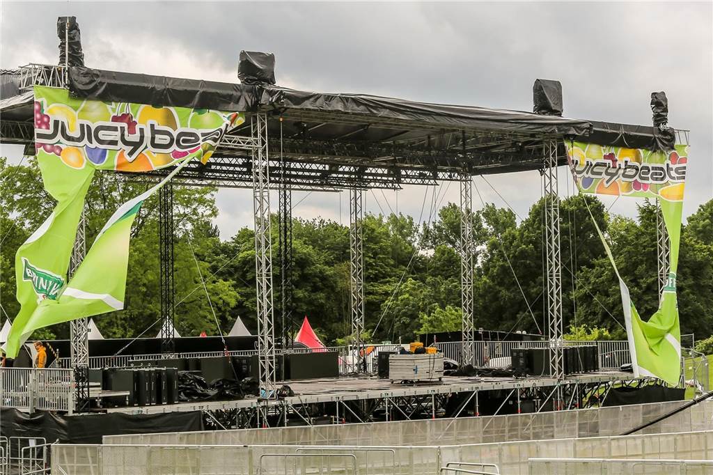Zweite Absage in fünf Jahren: Die Folgen für Juicy Beats 2015 war nichts zu machen: Wegen einer Sturmwarnung fiel ein Teil der Geburtstagsfeier zum 20-jährigen Bestehen von Juicy Beats aus.