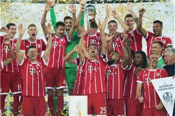 2017 gewann der FC Bayern München den Supercup. Foto: Marius Becker
