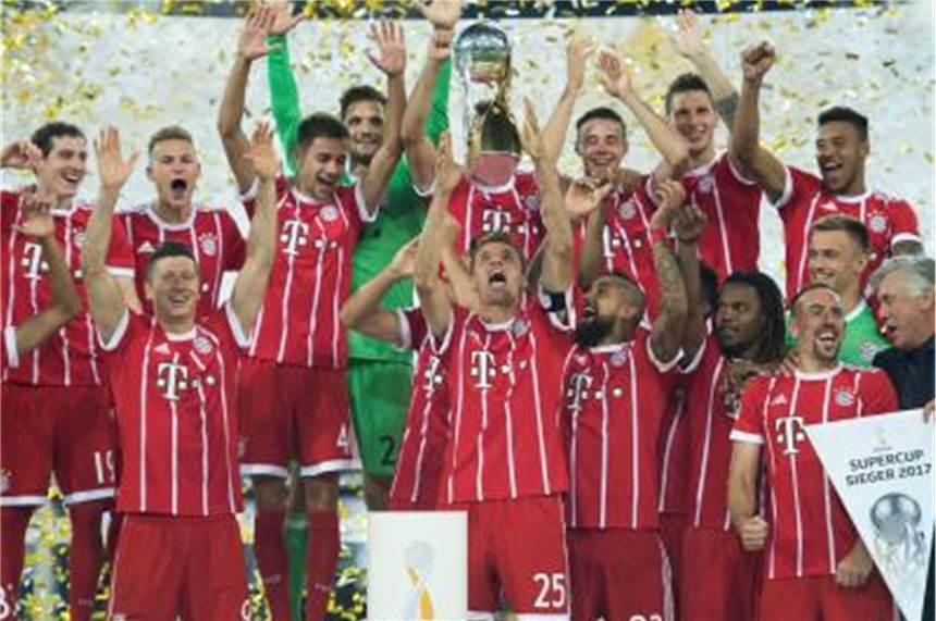 Kovac will Premierentitel mit Bayern gegen Eintracht 2017 gewann der FC Bayern München den Supercup. Foto: Marius Becker