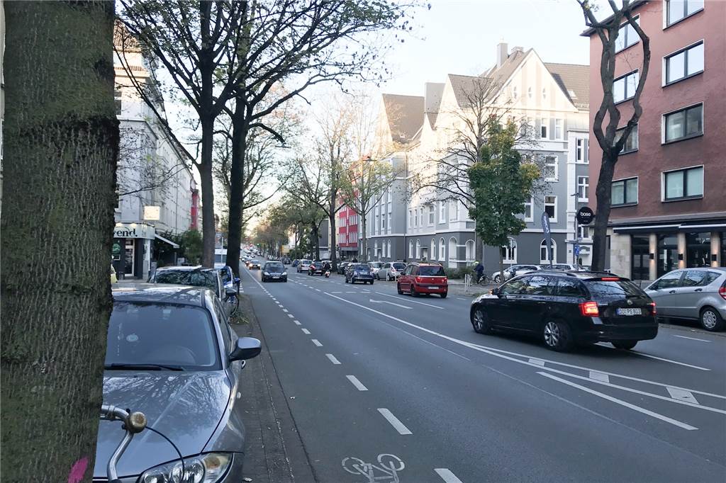 Tempo 30 auf Innenstadt-Straßen? „Das löst das Problem nicht“ 2025 soll auch hier Tempo 30 gelten: die Lindemannstraße, eine der Haupt-Einfallstraßen nach Dortmund.
