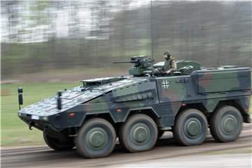 211 Radpanzer vom Typ Boxer liefert Rheinmetall in den kommenden Jahren nach Australien. Foto: Christian Charisius