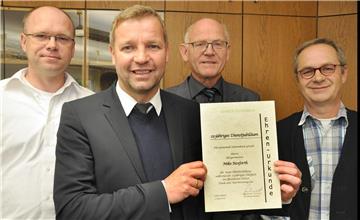 25-jähriges Dienstjubiläum feiert Bürgermeister Mike Rexforth.