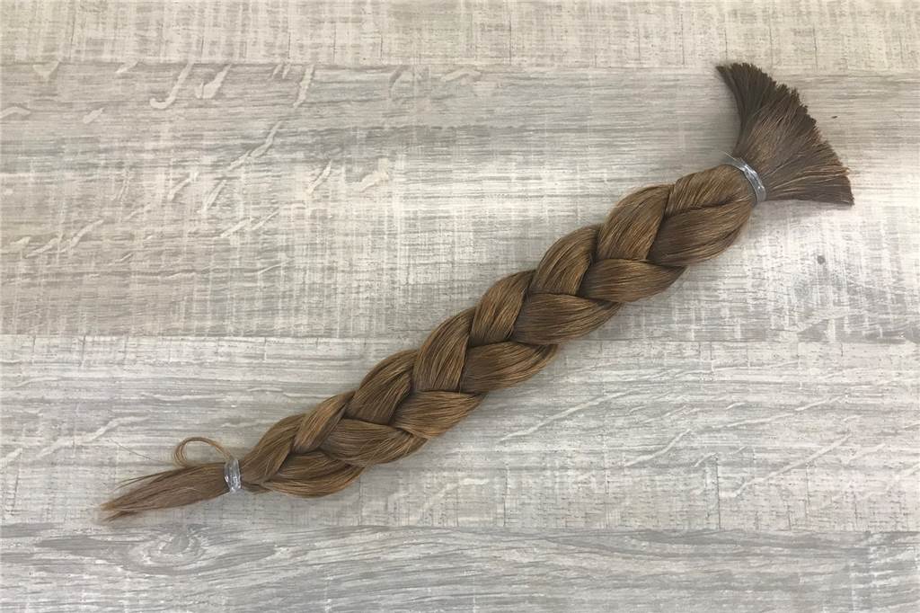 Nach vier Jahren wachsen lassen: Luisa Heling spendet 32cm lange Haare 32 Zentimeter lang ist der abgeschnittene Zopf von Luisa Heling. Für diese Länge spendet Rieswick & Partner Geld für einen guten Zweck .