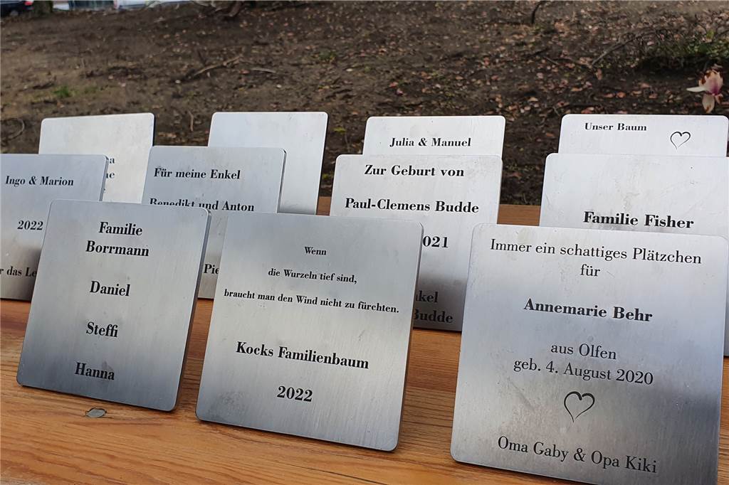 Der Baum als Zeuge: Viele Menschen bei Pflanzaktion des Heimatvereins 41 Familien haben sich für eine Baumpatenschaft entschieden.