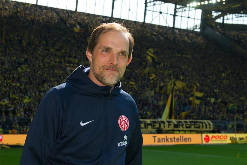 Trainersuche des BVB ist schnell beendet Ab Sommer ein vertrautes Bild: Thomas Tuchel vor der Südtribüne.