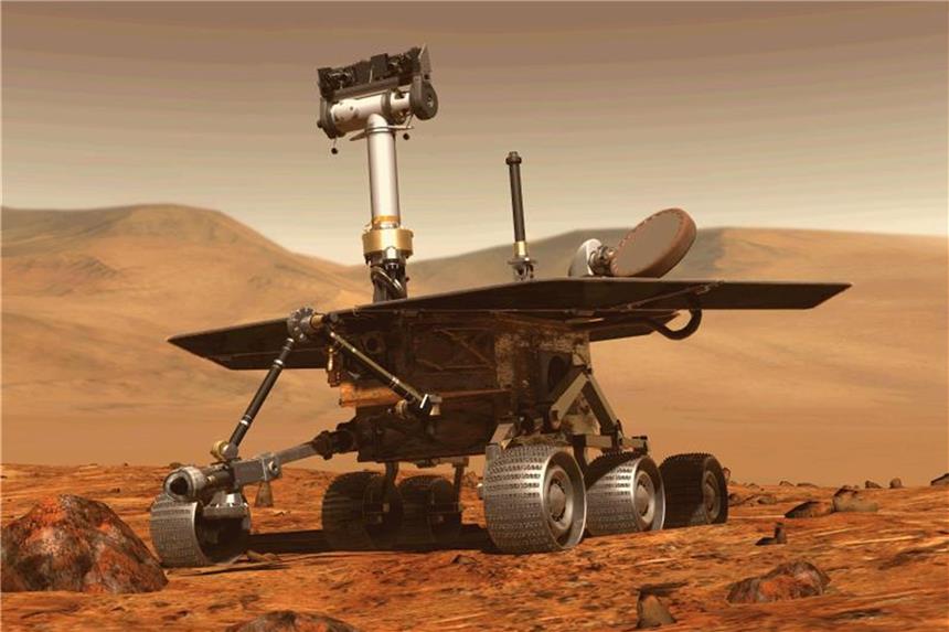 Mars-Rover im Staubsturm: Nasa „besorgt, aber hoffnungsvoll“ Abbildung des Mars-Rovers „Opportunity“. Foto: Nasa/Archiv
