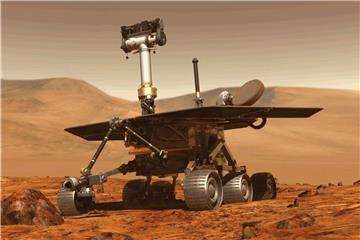 Abbildung des Mars-Rovers „Opportunity“. Foto: Nasa/Archiv