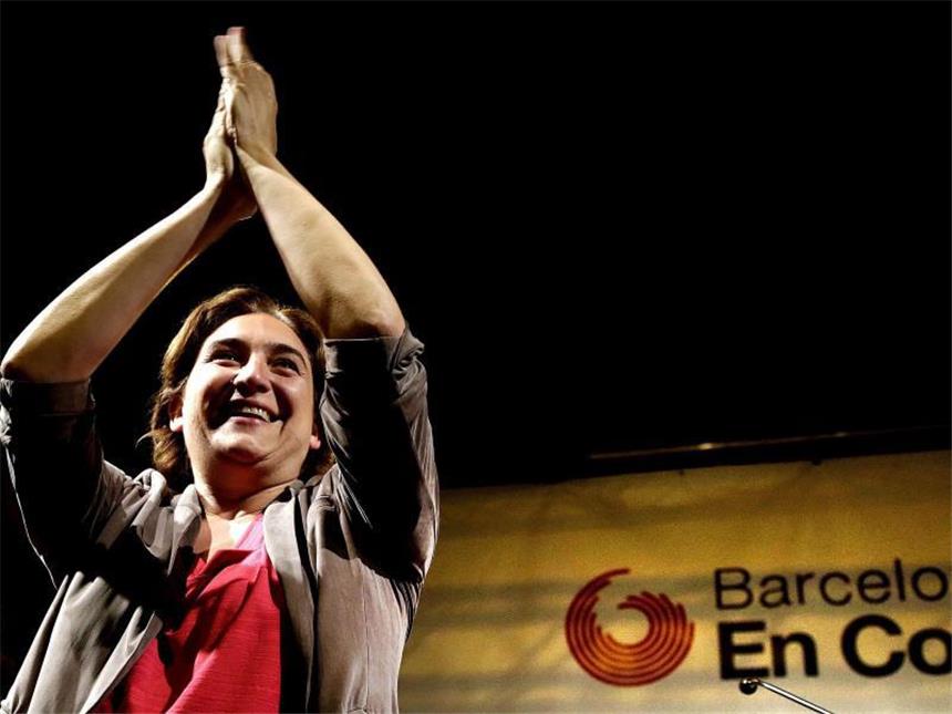 Linksruck in Spanien: Podemos-Erfolg in Madrid und Barcelona Ada Colau wird erste Bürgermeisterin von Barcelona werden. Foto: Alberto Estevez