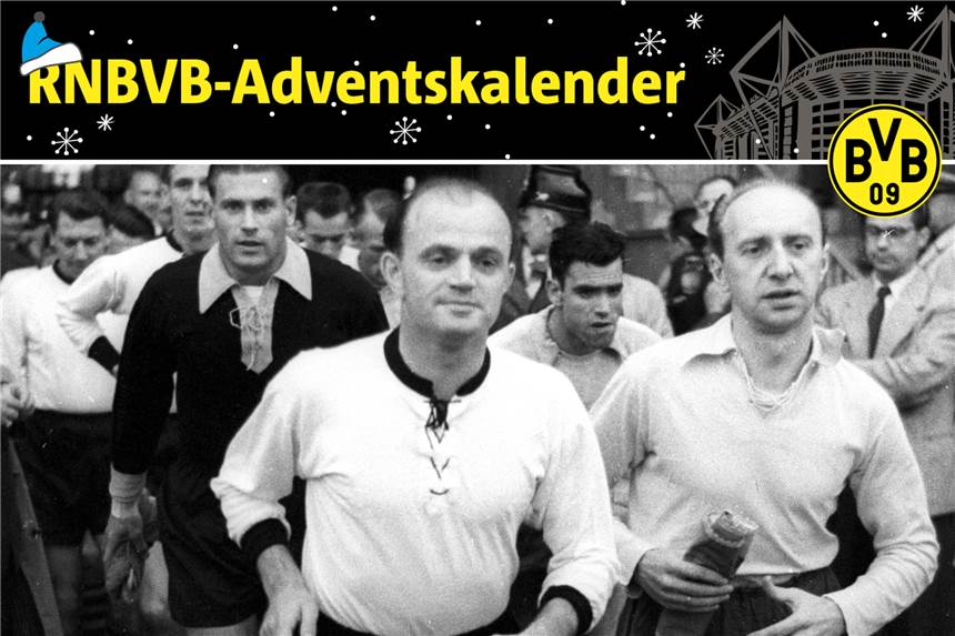 BVB-Adventskalender: „Die drei Alfredos“ von Borussia Dortmund Adi Preißler ist mit 168 Treffern bis heute der BVB-Rekordtorschütze.