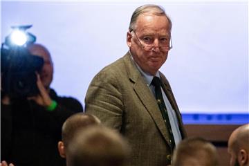 AFD-Chef Alexander Gauland auf dem Bundeskongress der Jungen Alternative. Foto: Alexander Prautzsch