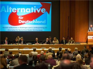 AfD-Landesparteitag in Baden-Württemberg: Diesmal ist die Presse nicht zugelassen. Foto: Christoph Schmidt/Archiv