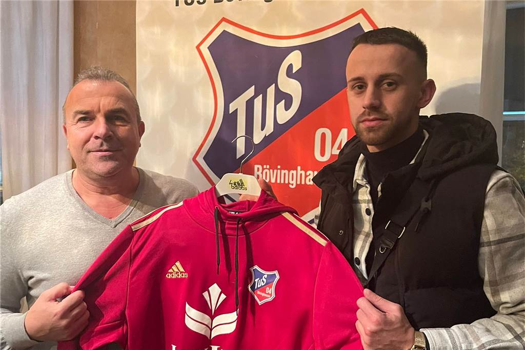 TuS Bövinghausen hat ersten Wintertransfer perfekt - Es kommt ein Spieler aus dem Osten Ajan Dzaferoski begrüßt Ervin Catic zurück beim TuS Bövinghausen.
