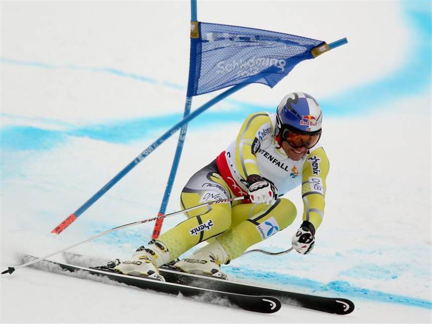 Ligety holt sich Gold im Super-G Aksel Lund Svindal holt sich beim Super-G die Bronzemedaille. Foto: Olivier Hoslet