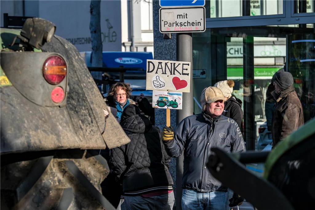 Bauerndemo am 8.1.2024 in Recklinghausen