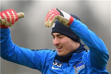 Aktuell noch Nummer drei bei Hertha BSC: Jonathan Klinsmann. Foto: Soeren Stache