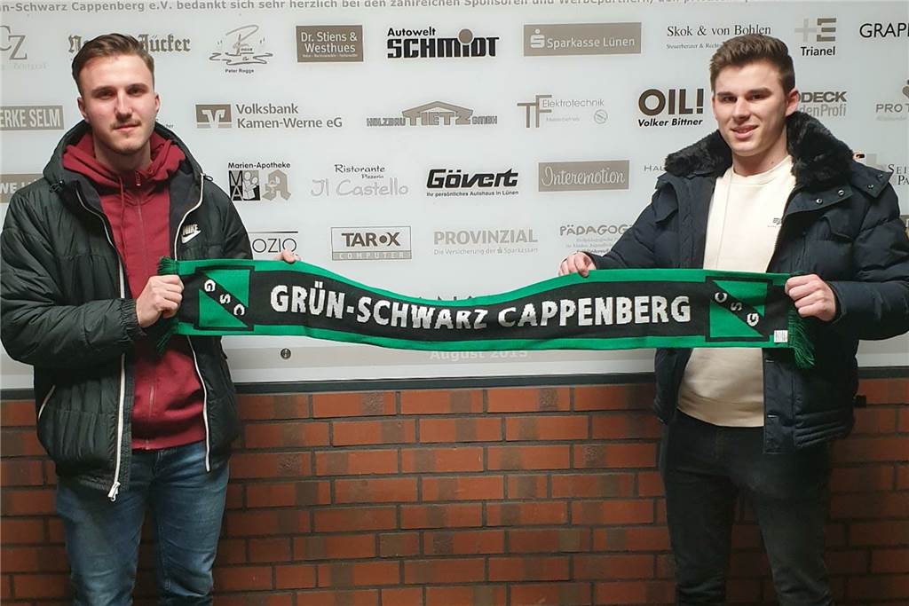 Die nächsten Neuen: GS Cappenberg holt weitere Spieler – diesmal von Eintracht Werne Alex Griskevic (l.) und Dennis Kozlik spielen ab der neuen Saison für GS Cappenberg.