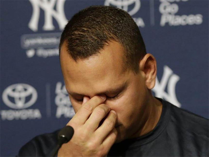 Alex Rodriguez: Ein umstrittener Baseball-Star tritt ab Alex Rodriguez teilt den Medien seinen Rücktritt mit. Foto: Jason Szenes