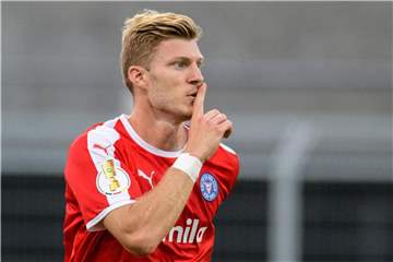Alexander Mühling traf für Holstein Kiel. Foto: Matthias Balk