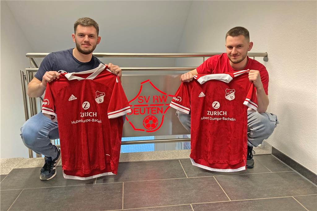 Eine schlechte und zwei gute Nachrichten für den SV Rot-Weiß Deuten Alexander und Evgenij Lakstinkas (v.l.)