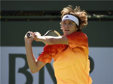 Alexander Zverev gewinnt auch die zweite Partie in Indian Wells. Foto: John G. Mabanglo