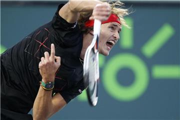 Alexander Zverev in Aktion. Foto: Wilfredo Lee/AP