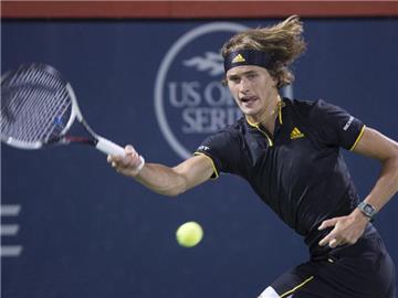 Alexander Zverev setzt sich im Viertelfinale gegen den Südafrikaner Kevin Anderson durch. Foto: Paul Chiasson