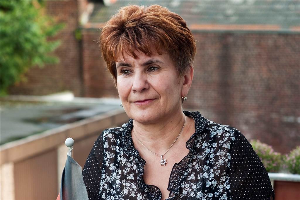 Alexandra Khariakova ist die Vorsitzenden der liberalen jüdischen Gemeinde für den Kreis Unna. Ihr Lebensweg ist neu in die Ausstellung aufgenommen.