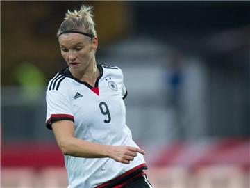 Alexandra Popp droht, bei der EM in den Niederlanden auszufallen. Foto: Deniz Calagan