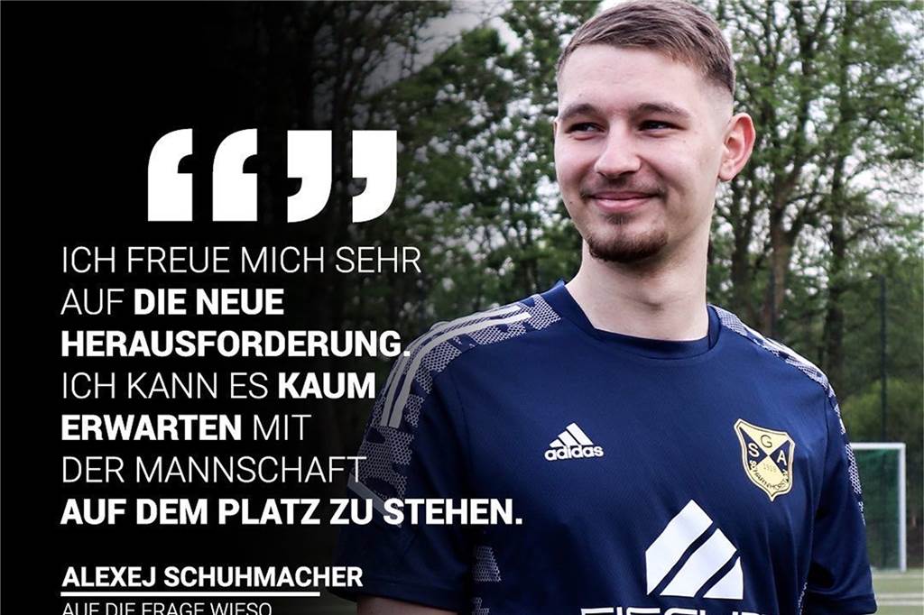 Alemannia Scharnhorst verpflichtet zwei Neue - begehrter Torjäger kommt Alexej Schuhmacher schließt sich Alemannia Scharnhorst an.
