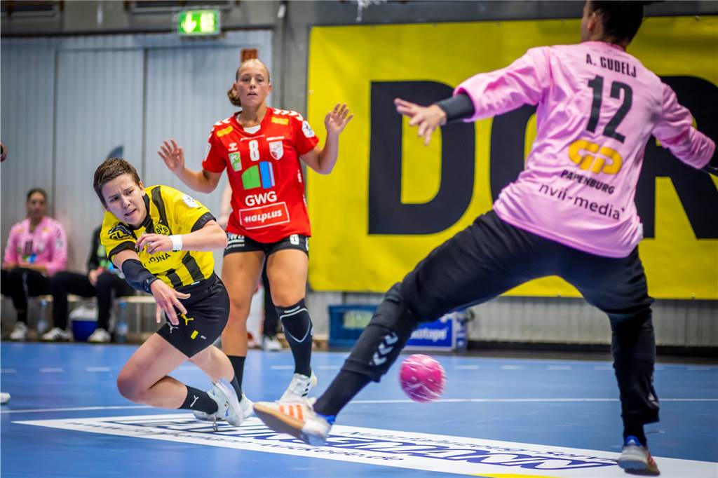 Alina Grijseels war mit acht Toren beste Werferin des BVB.