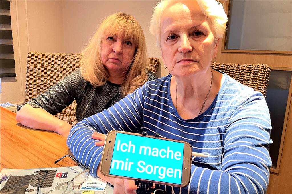 Zuflucht für Gestrandete: Anna Ruch leistet unglaubliche Ukraine-Hilfe Alla (65) hat große Angst um die Familie ihres Sohnes in Kiew.