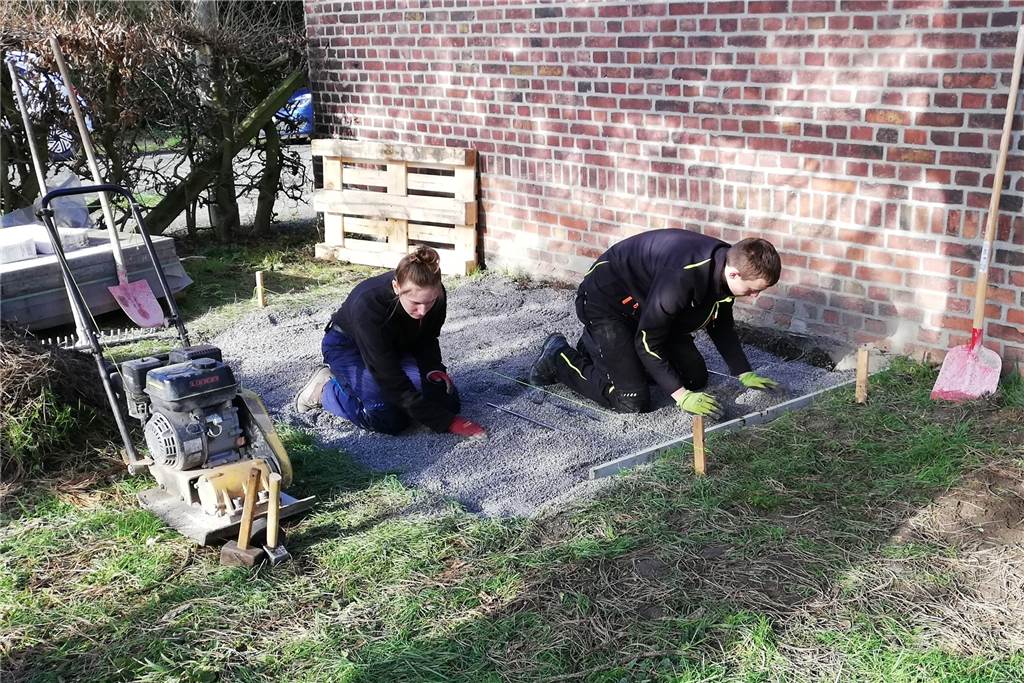 Sekundarschule in Werne rüstet sich gegen Vandalismus Alle Arbeiten erbrachten die Schüler der Marga-Spiegel-Sekundarschule in Eigenregie.