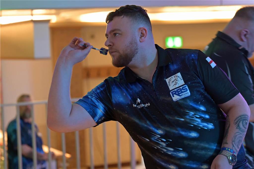 Als amtierender Sieger der Dutch Darts Championship kam Josh Rock nach Vreden.