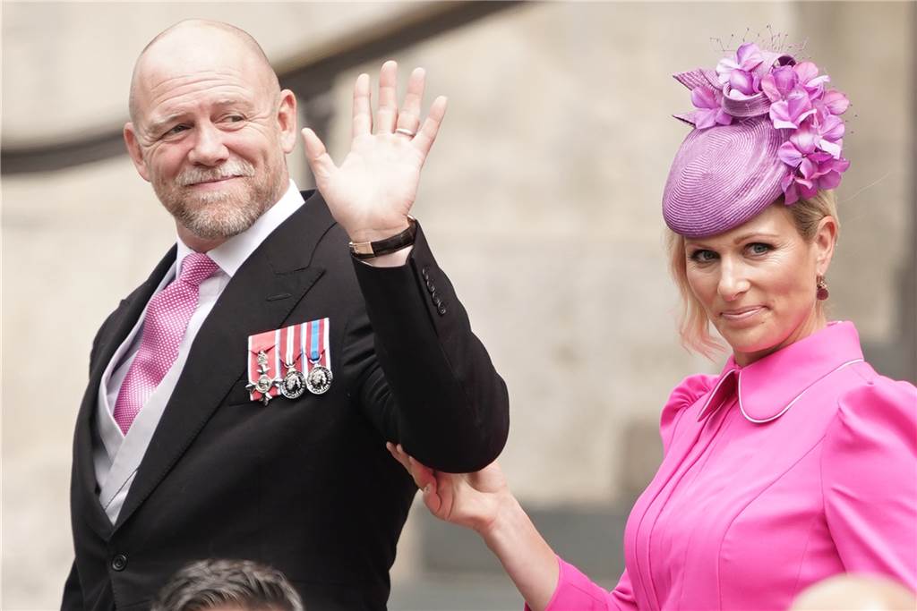 Mike Tindall und seine Frau Zara Tindall.