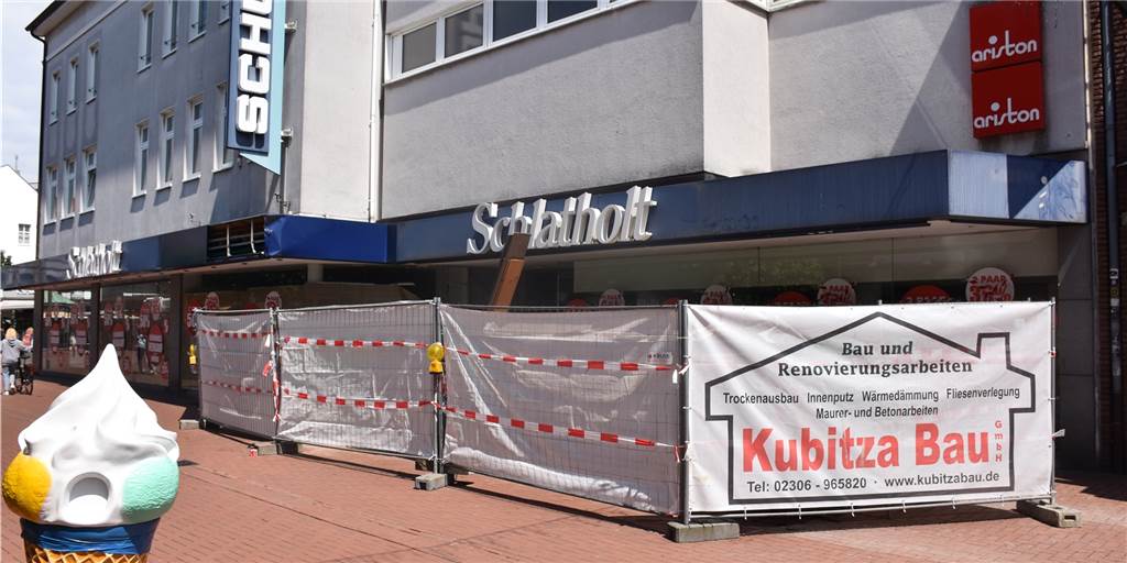 Umbau vom Schuhhaus Schlatholt bringt neues Geschäft in die Lüner City Am 1. Juni beginnen die Umbauarbeiten. Im September sollen dann gleich zwei Geschäfte (wieder) eröffnen.