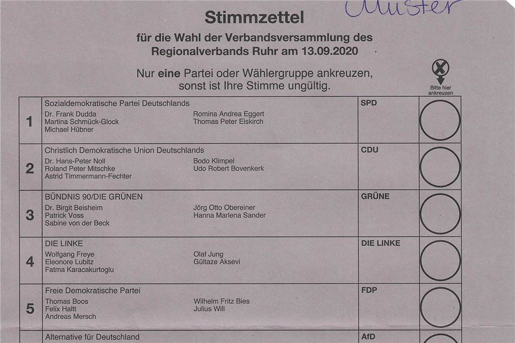 Bürgermeister, Landrat, 5 Zettel: Eine Anleitung durchs Wahl-Wirrwarr Am 13. September wird erstmals auch das Ruhrparlament gewählt; eine reine Listenwahl.