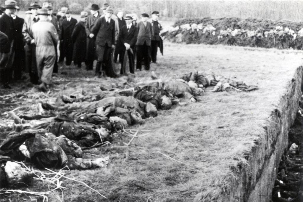 Am 19. April 1945 wurde mit der Exhumierung der Leichen in der Bittermark begonnen.