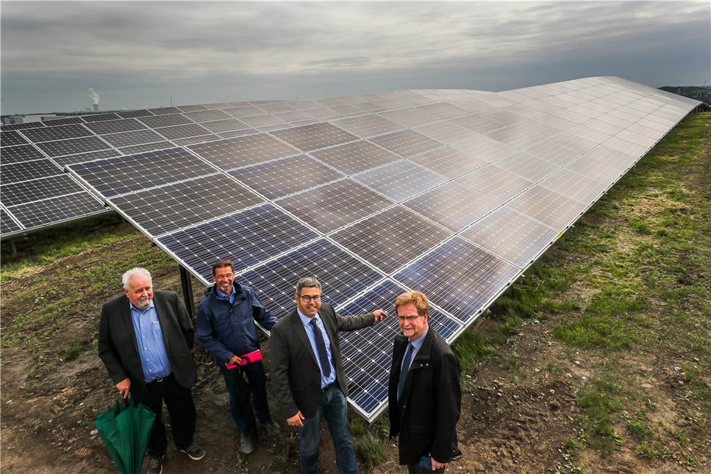 Harald Hudy 2017 bei der Eröffnung des Solarparks Deusen auf dem Deusenberg