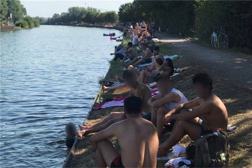 Hitze-Ticker: Über 30 Grad in Dortmund - alle Infos vom heißen Wochenende Am Dortmund-Ems-Kanal war es am Samstagnachmittag stellenweise sehr voll.