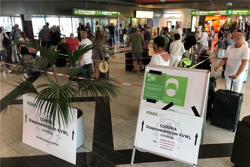 Zwei Dortmunder Corona-Testzentren bieten nun auch PCR-Tests an Am Dortmunder Flughafen ist es bald auch möglich, einen PCR-Test zu machen.