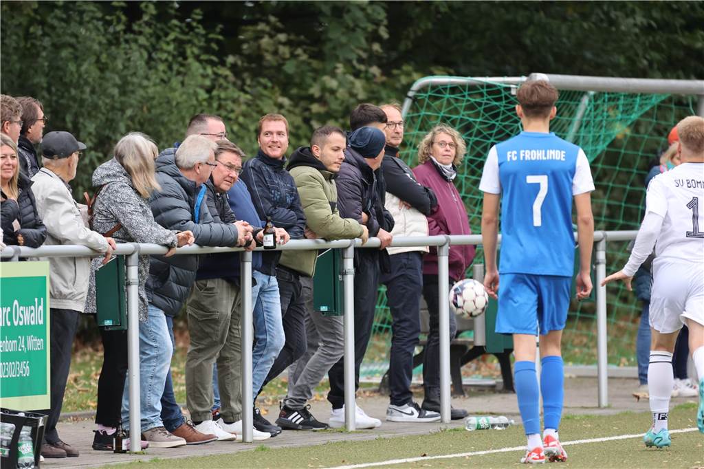 Am elften Spieltag der Bezirksliga kämpfte der FC Frohlinde als Schlusslicht beim TuS Bommern um wichtige Punkte und verlor mit 0:4 (0:3).