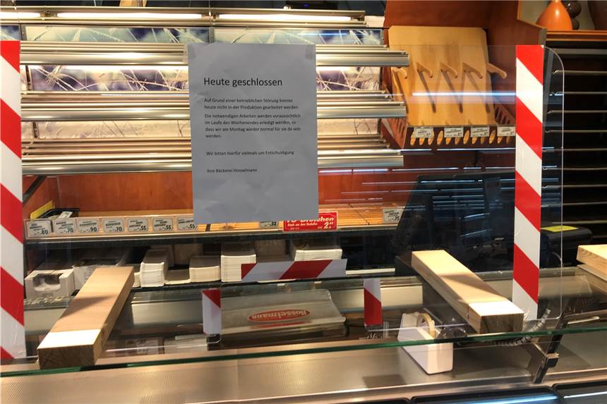 Bäckerei-Filiale öffnet wieder, aber Angebot ist zunächst eingeschränkt Am Freitag war die Bäckerei Hosselmann in Ickern geschlossen. Am Montag (5.10.) soll sie wieder öffnen.