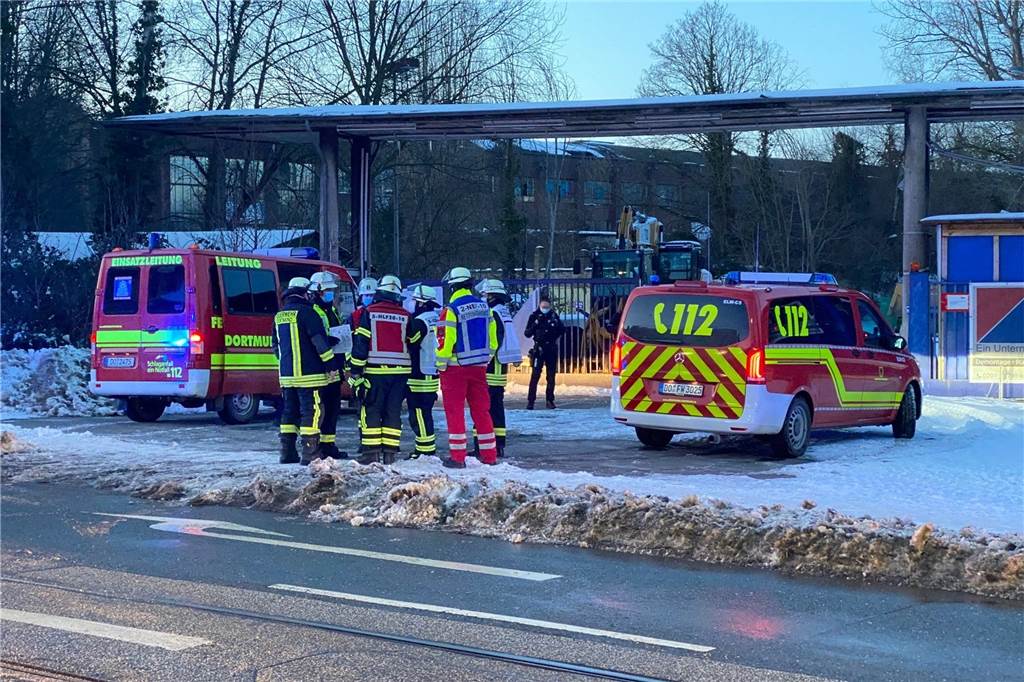 Am HSP-Gelände ist Feuerschein und Rauchentwicklung gemeldet worden.