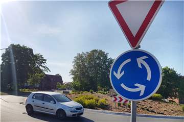 Am Kreisverkehr Legdener Straße wird bald eine von vier genehmigten Wahlplakat-Tafeln in der Dinkelgemeinde stehen.