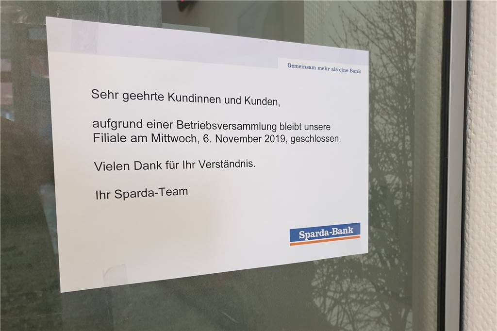 Sparda-Bank schließt Filiale in Schwerte: Was Kunden jetzt wissen müssen Am Mittwoch blieb die Filiale der Bank wegen einer Betriebsversammlung geschlossen.