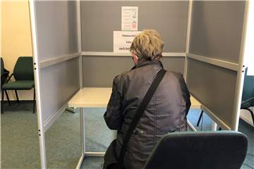 Am Mittwochnachmittag (2. September) hatten 9506 Halterner Briefwahlunterlagen beantragt oder schon im Briefwahllokal im Alten Rathaus ihre Stimme abgegeben (Foto).